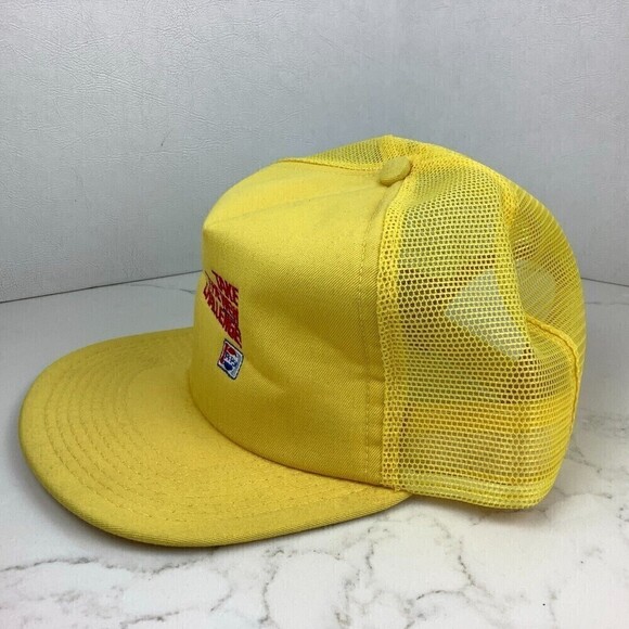 Vintage Take The New Pepsi Challenge Snapback Trucker Hat Yellow One Size USA - Picture 3 of 9